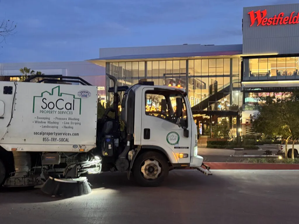 Power Sweeping vs. Pressure Washing in Southern California